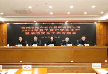 開足馬力 全力以“復(fù)” ——貴州陽光產(chǎn)權(quán)交易所召開2024年復(fù)工復(fù)產(chǎn)安全生產(chǎn)暨消防安全工作專題會